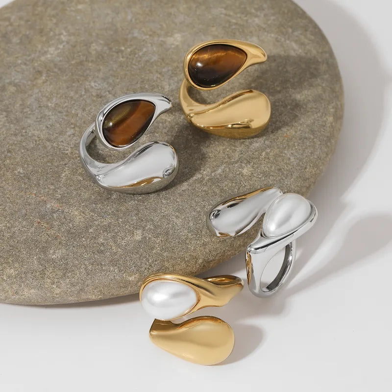 Anillo de oro Tigereye B865