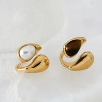Anillo de perla de oro B567