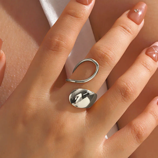 Anillo de acero mujer