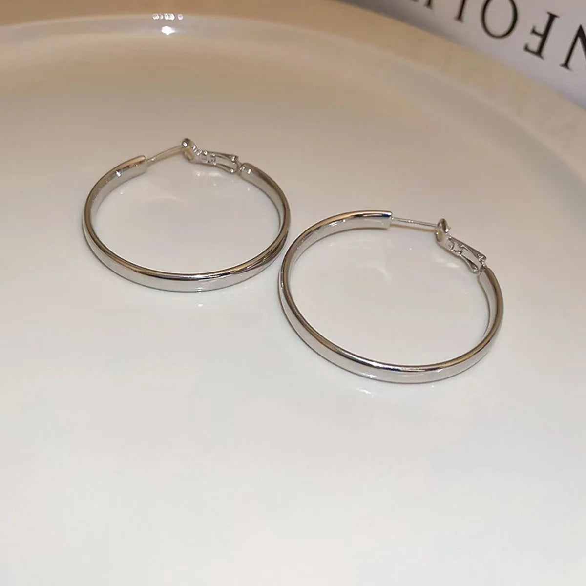 Aretes plata 40mm