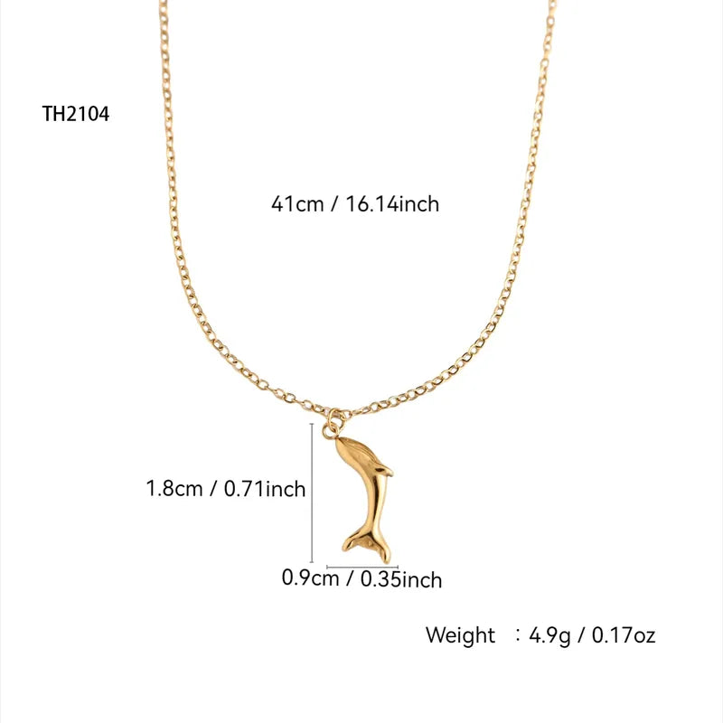 Collar simple oro gota