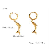 Pendientes gota oro
