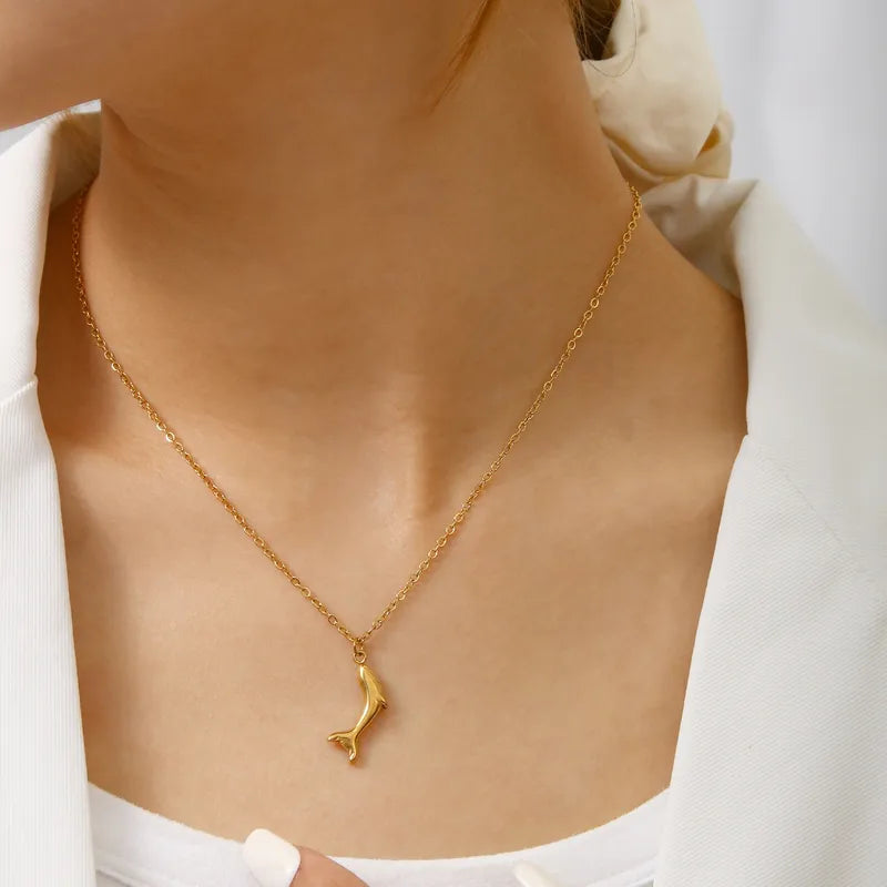 Collar simple oro gota