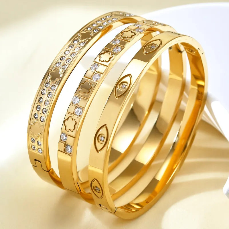 Pulsera ojo de diablo dorado