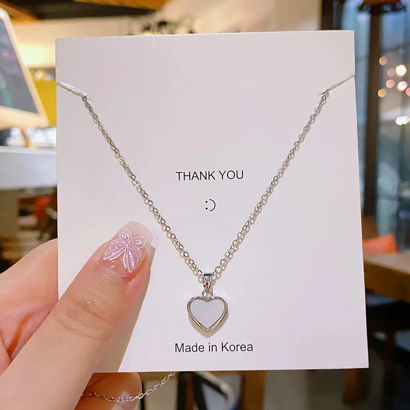 Collar colgante corazón de plata